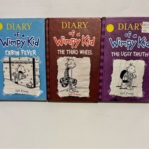 DIARY OF A WIMPY KID 3 Hard back BOOKS, Editions 5, 6, And 7 by Jeff Kinney